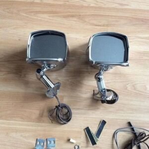 Pair of NOS NuVue spot light /mirrors Very clean set Complete with brackets