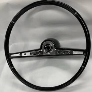 1962 Chevrolet Impala Custom 15 Inch Steering Wheel W/ Horn Button Chrome