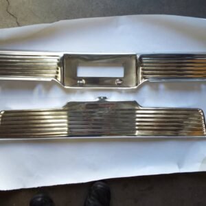 63 1963 Chevy Bel Air Biscayne Impala New Front & Rear License Plate Panels