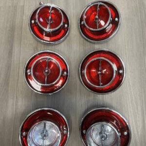1963 Impala Ful-Size LED Tail Light & Back up lens Assembly Set